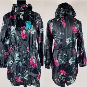 NWOT Joules Packable hooded raincoat